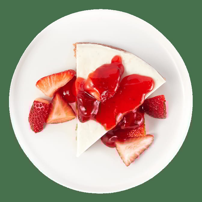 Personal Size New York Style Cheesecake.