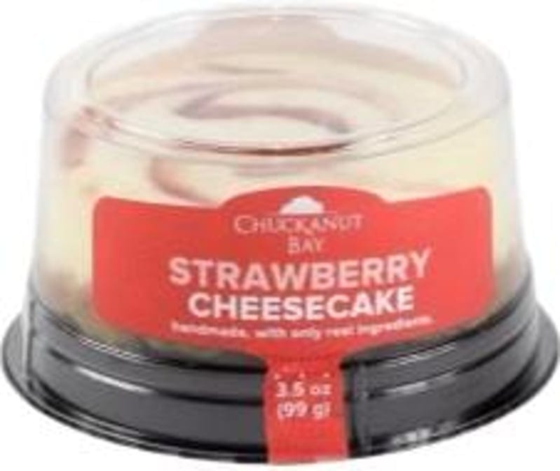 Personal Size Strawberry Cheesecake.